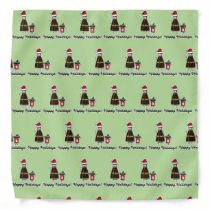 Soy Sauce Bottle Packet kid child Christmas Santa Bandana