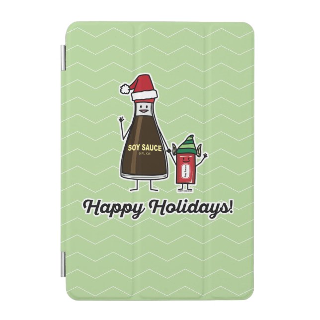 Soy Sauce Bottle Packet kid child Christmas Santa iPad Mini Cover (Front)