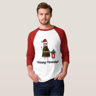 Soy Sauce Bottle Packet kid child Christmas Santa T-Shirt