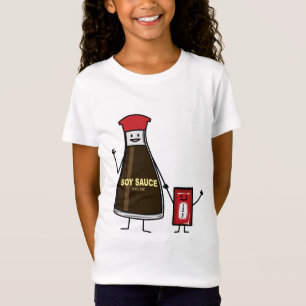 Soy Sauce Bottle Packet kid child condiment Asian T-Shirt