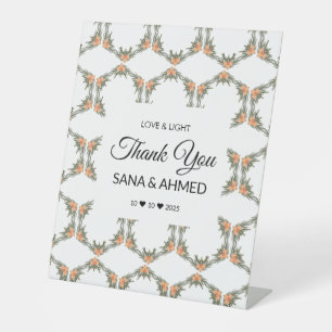 Soy Wax Candle Favor Pedestal Sign