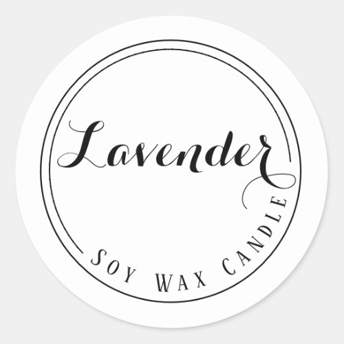 Soy Wax candle labels