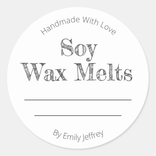 Soy Wax Melt Label