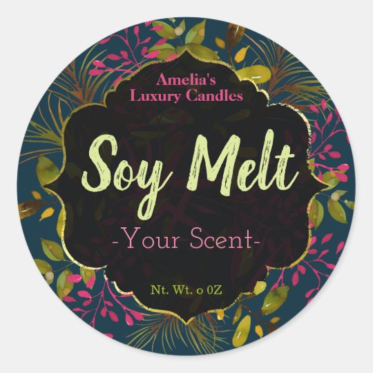 Soy Wax Melt Labels 