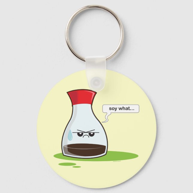 Soy What Keychain (Front)