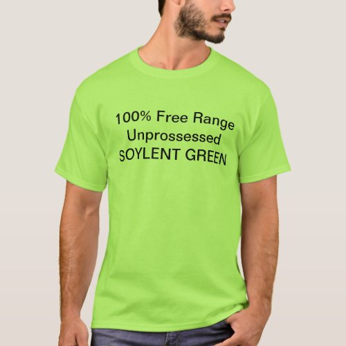 Soylent Green shirt w nutritional facts