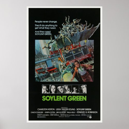 Soylent Green  Vintage Movie Poster