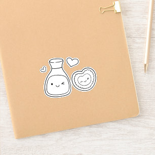 soymate , soy and sushi couples sticker