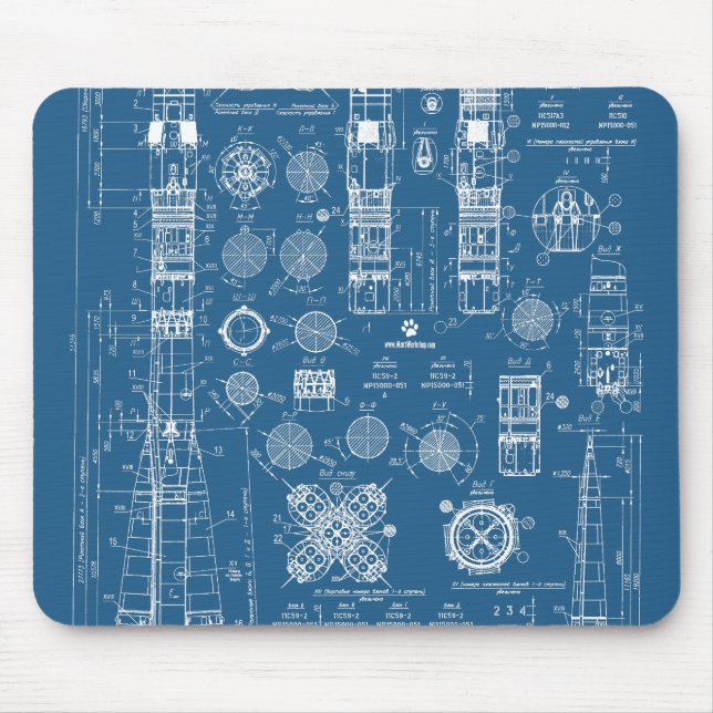 Soyuz Blanco Mouse Pad (Front)