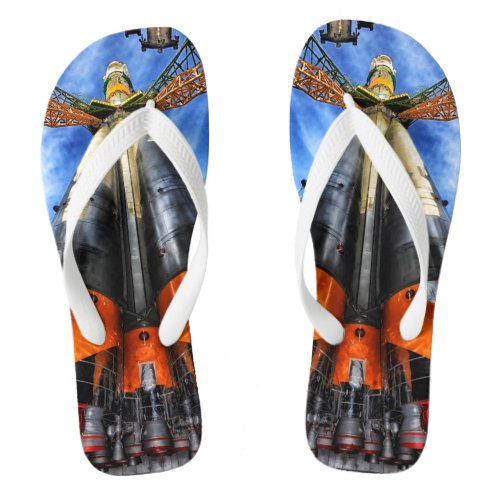 Soyuz Rocket On Pad Flip Flops