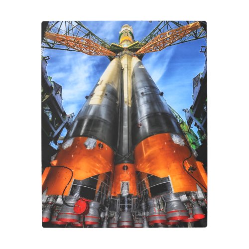 Soyuz Rocket On Pad Metal Print