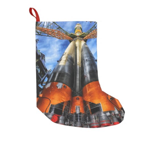 Soyuz Rocket On Pad Small Christmas Stocking