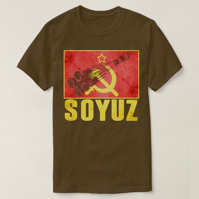 Soyuz Rocket Soviet Union 9 T-Shirt (Design Front)