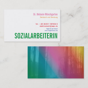 Sozialarbeiterin Social Worker Business Card