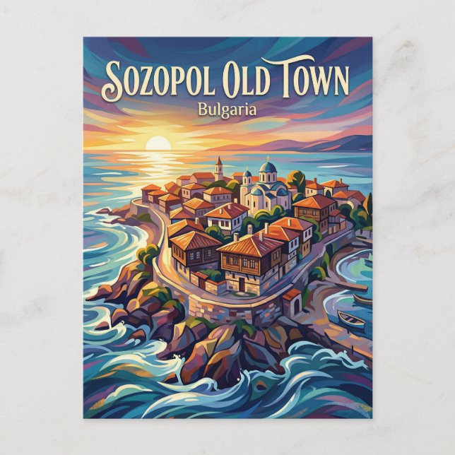 Sozopol Old Town Bulgaria Postcard (Front)