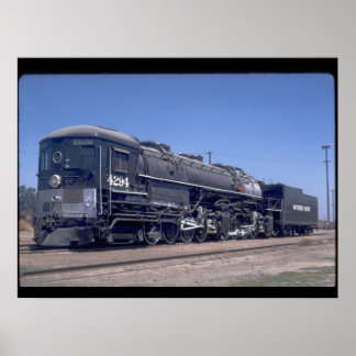 SP 4-8-8-2 cab, forward Mallet #4294_Trains Poster