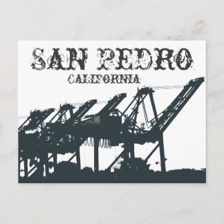 SP Harbor Cranes Postcard
