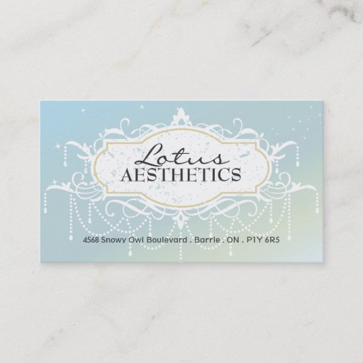 Customizable Spa and Aesthetics Business Card