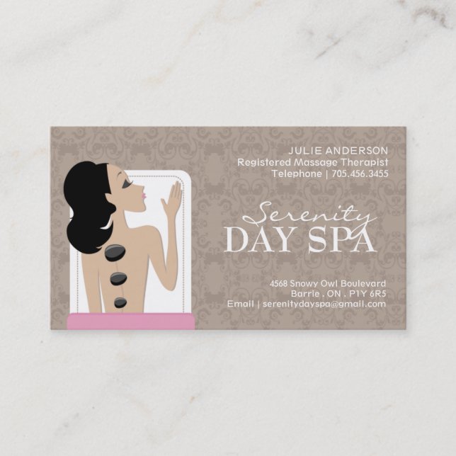 Spa and Aesthetics Business Card (Front)