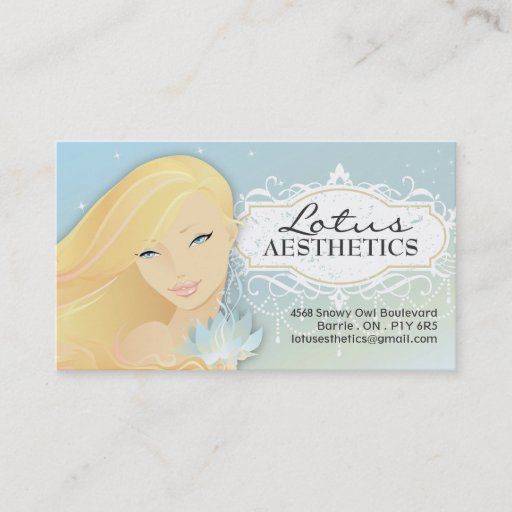 Customizable Spa and Aesthetics Business Card