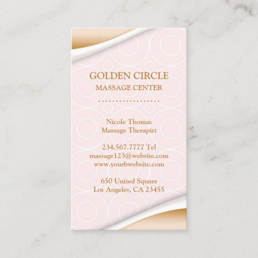 Customizable Spa and Beauty Business Card