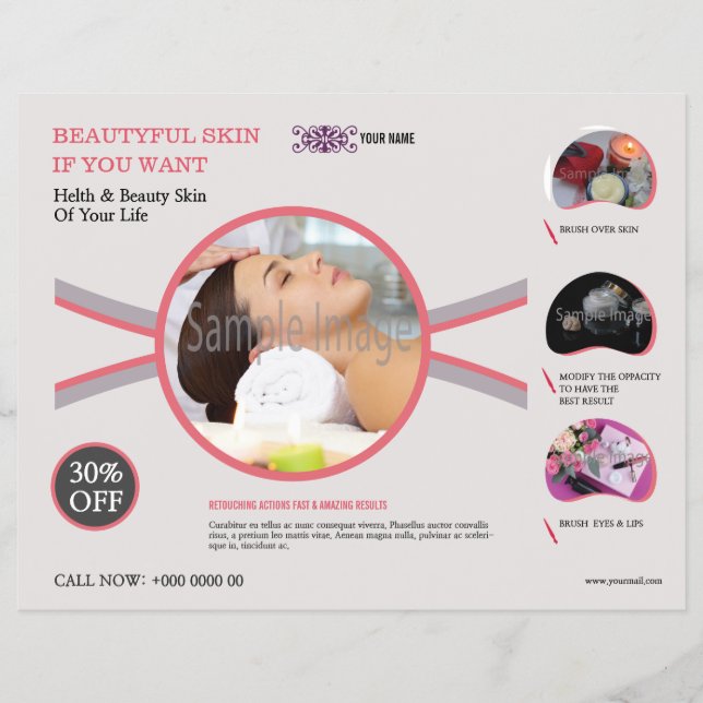 Spa and Beauty Salon Flyer (Front)