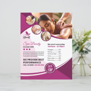 Spa and Beauty Salon Flyer Template