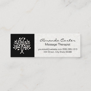 Spa and Body Care Japanese Textured Paper Mini Business Card
