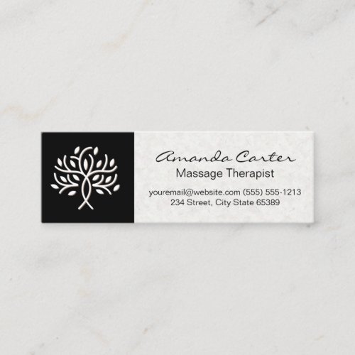 Spa and Body Care  Japanese Textured Paper Mini Business Card