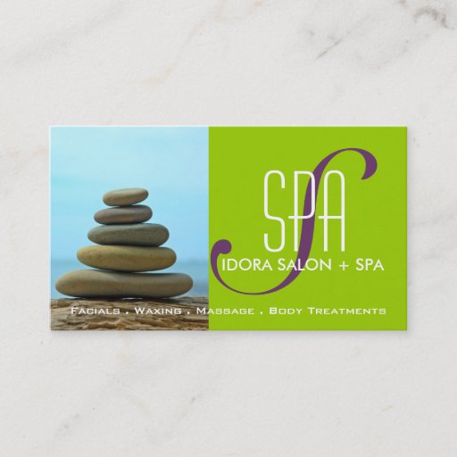 Customizable Spa and Massage Business Card Template