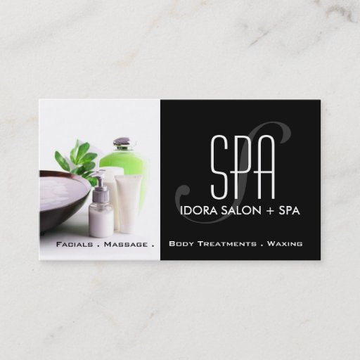 Customizable Spa and Massage Business Card Template
