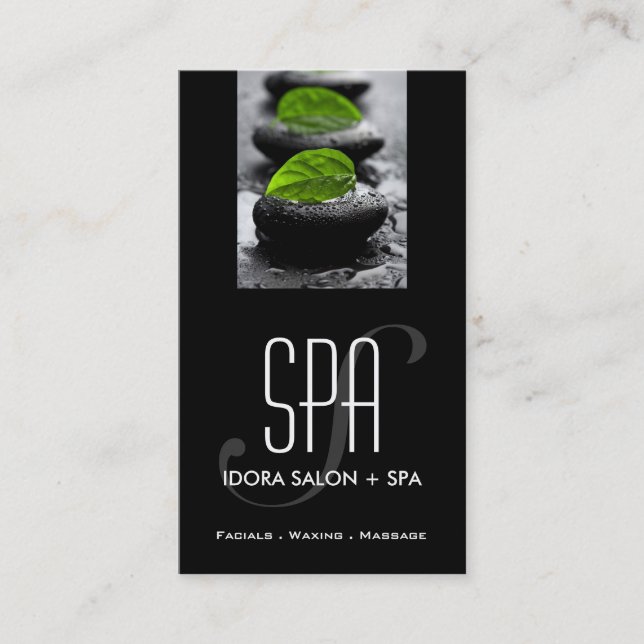 Spa and Massage Business Card Template (Front)