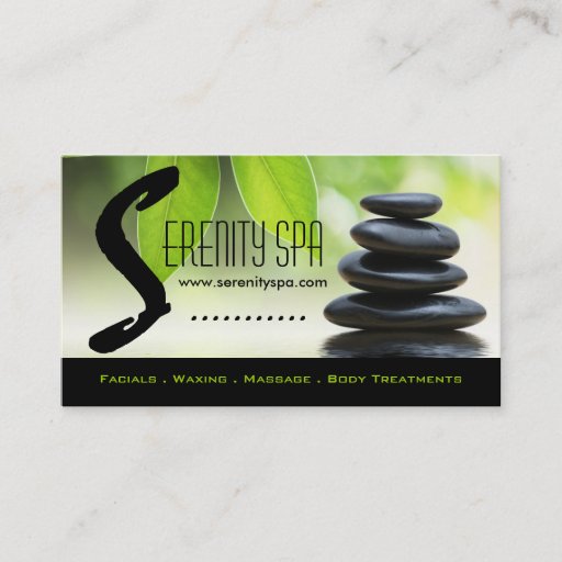 Customizable Spa and Massage Business Card Template