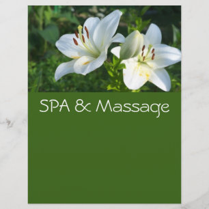 SPA and massage Flyer