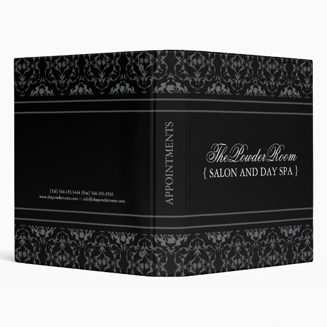 Spa and Salon Appointment Book Binder (Background)