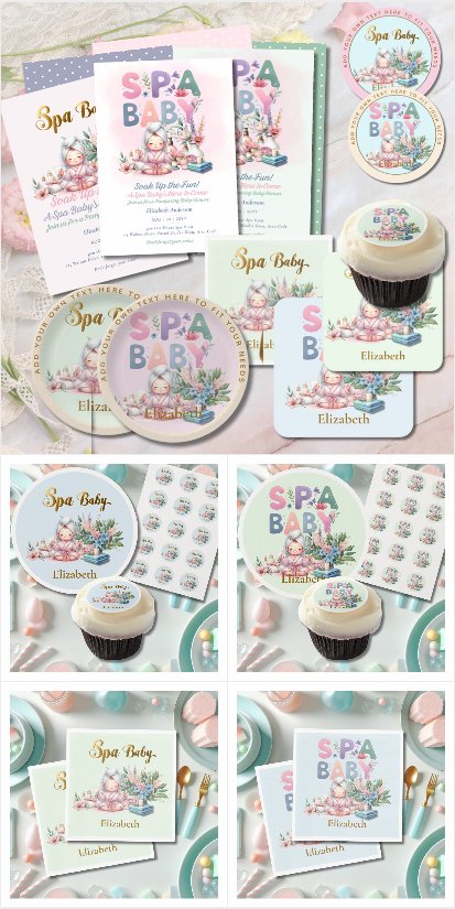 Spa Baby Shower - Girl