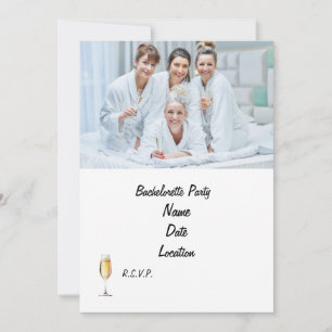 Spa Bachelorette Party Invitation Personalized