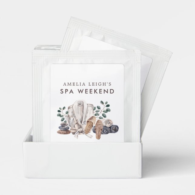 Spa Bachelorette Weekend Tea Bag Drink Mix (Pair)