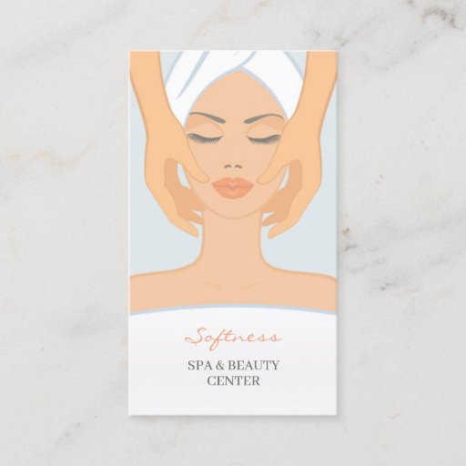 Customizable Spa and Beauty Business Card
