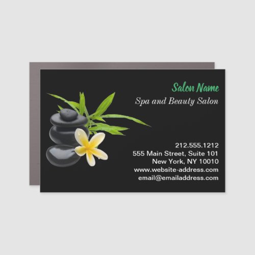 Spa beauty massage wellness car magnet