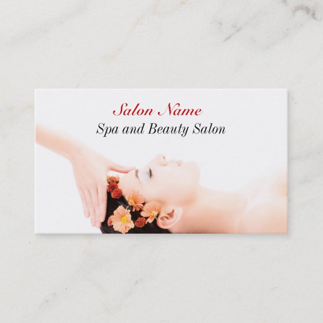 Spa beauty massage wellness Salon Business Card (Front)