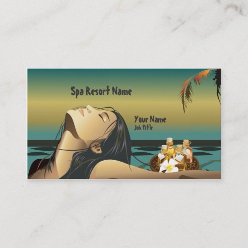 Spa Beauty Salon  Business Card
