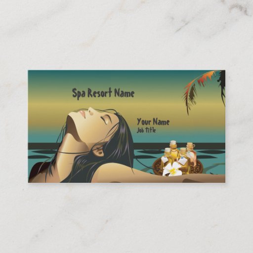 Customizable Spa Beauty Salon  Business Card