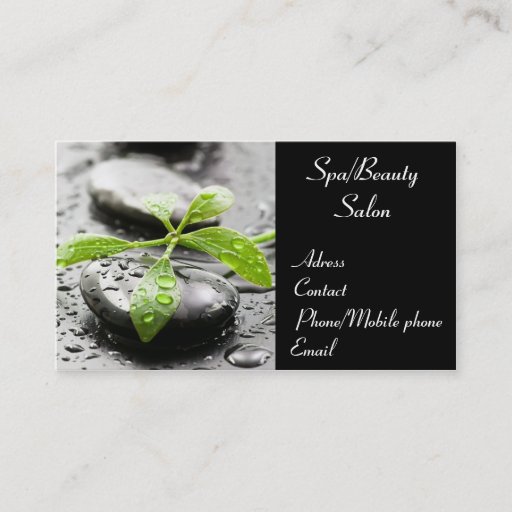 Customizable Spa/Beauty Salon Business Card