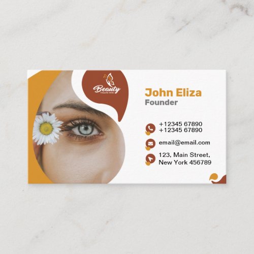 Spa  Beauty Salon Business Card