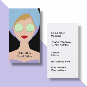 Spa Beauty Salon Business Card