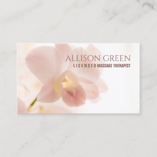 SPA Beauty Salon Massage Therapist Flower Shop Business Card