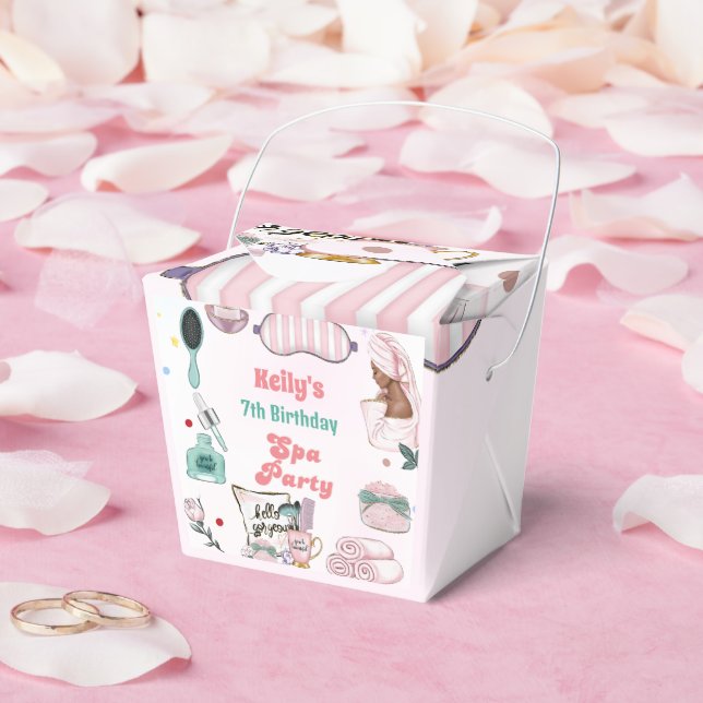 Spa Birthday Pamper Party Birthday  Favor Boxes (Wedding)