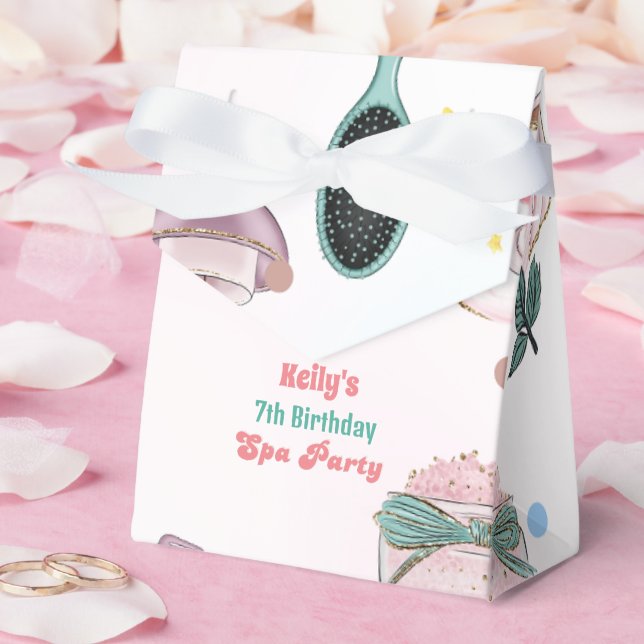 Spa Birthday Pamper Party Birthday  Favor Boxes (Wedding)