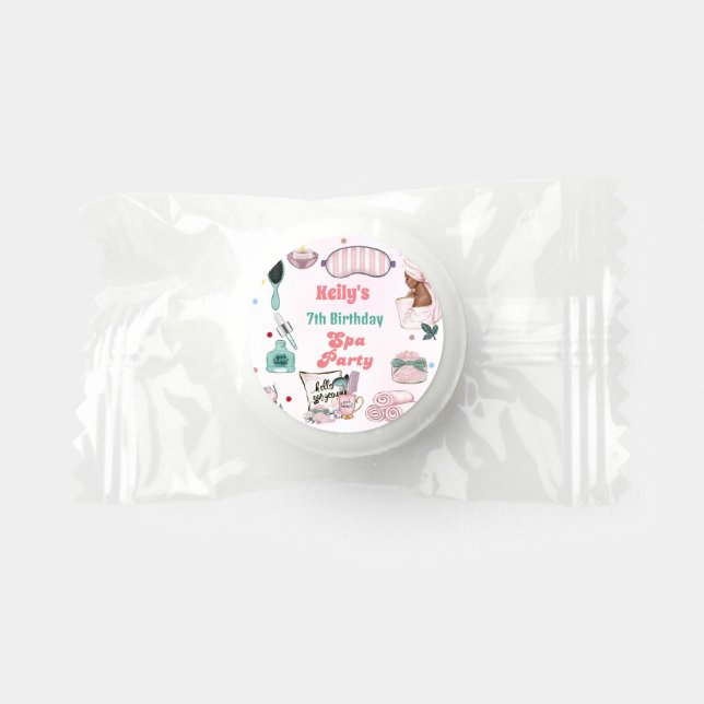 Spa Birthday Pamper Party Birthday  Life Saver® Mints (Front)